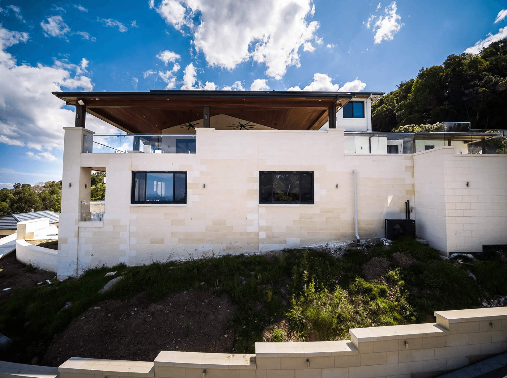 Side of Illawarra mansion showcasing the exterior facade