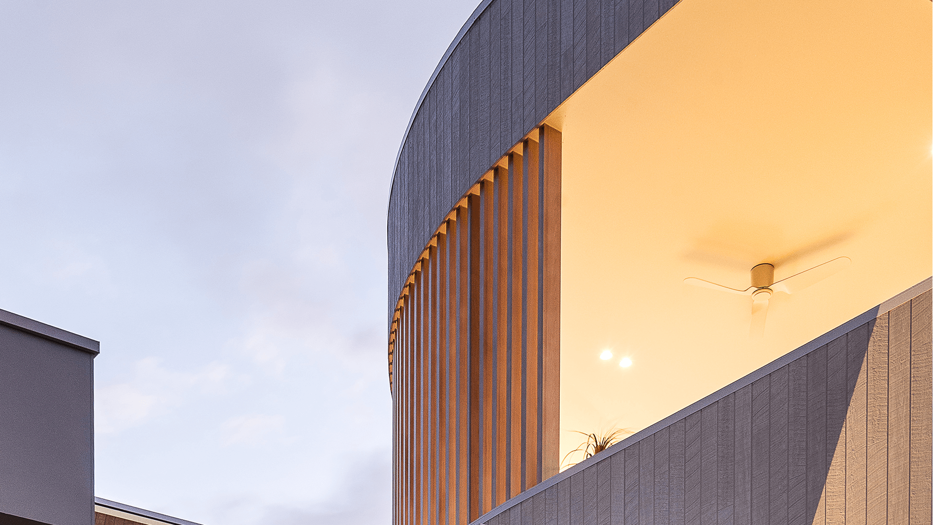 Curved Territory cladding in residential home