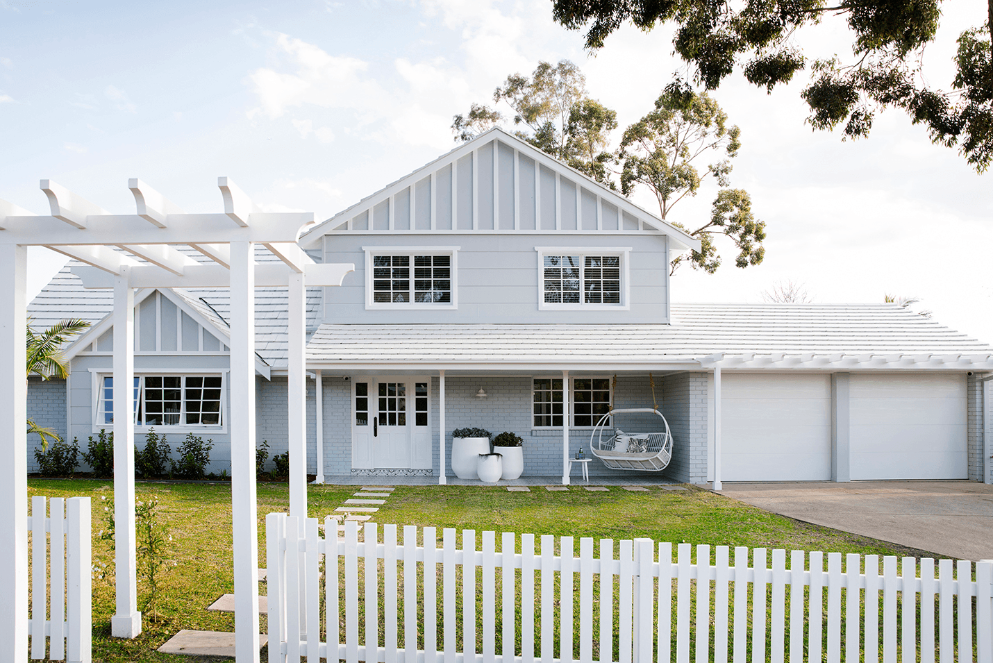 Three Birds Hamptons Makeover front facade